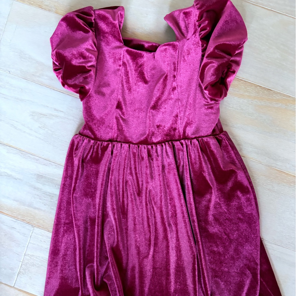 GAP Baby Burgundy Velvet dress. Knee length.
